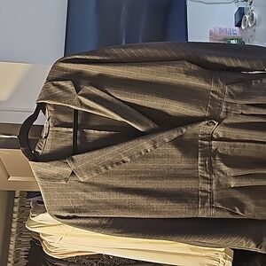 Zara grey pinstripe jumpsuit